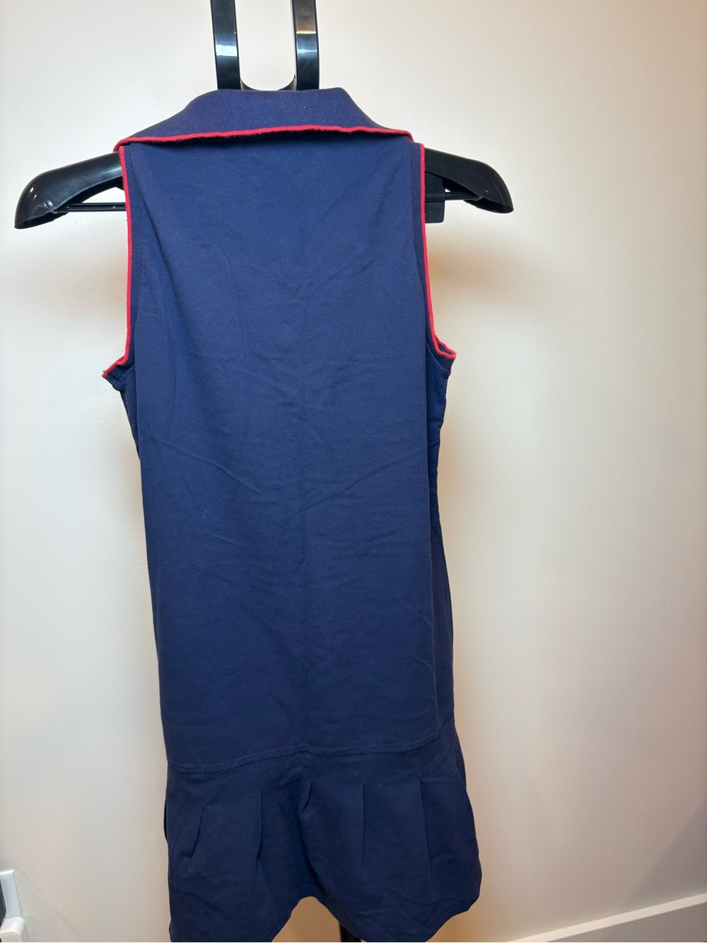 U.S. Polo Assn. Navy Polo Dress with Red Trim - Picture 4 of 8